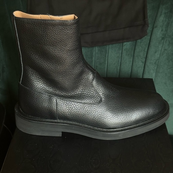 Men’s boots Dries Van Noten, black leather, Made in Italy, new (never used). - Picture 4 of 4